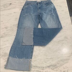 Fashion Nova Light Blue Boyfriend Jeans